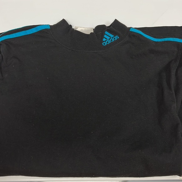 Adidas 3 strip mock neck top - Picture 2 of 4